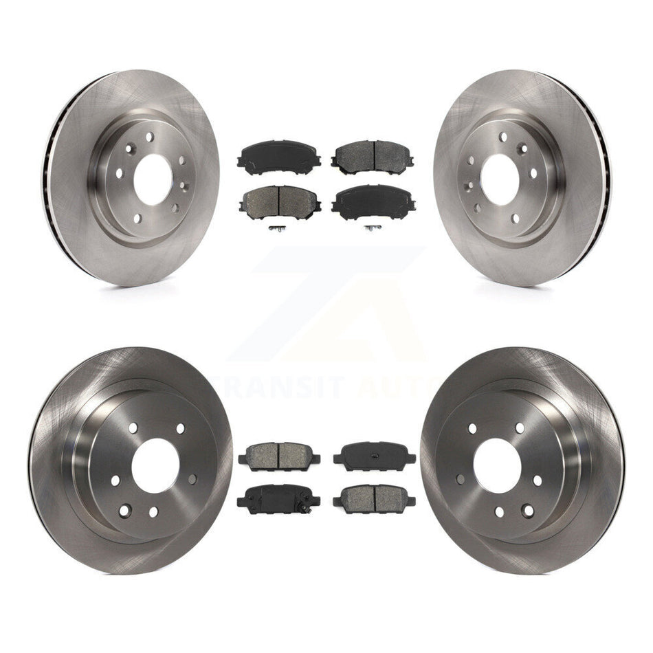 Front Rear Disc Brake Rotors And Semi-Metallic Pads Kit For Nissan Rogue Sport Qashqai K8S-101504