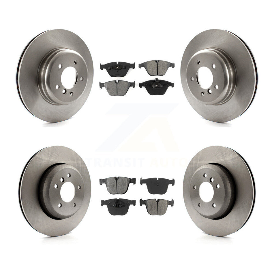 Front Rear Disc Brake Rotors And Semi-Metallic Pads Kit For BMW 650i 535i 550i 645Ci 545i K8S-101510