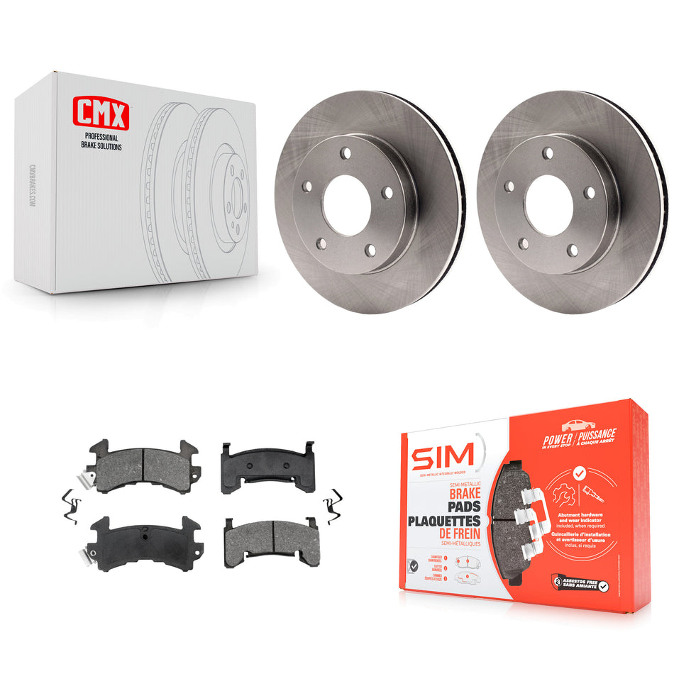 Rear Disc Brake Rotors And Semi-Metallic Pads Kit For Cadillac Eldorado Buick Riviera Seville Oldsmobile Toronado K8S-101511