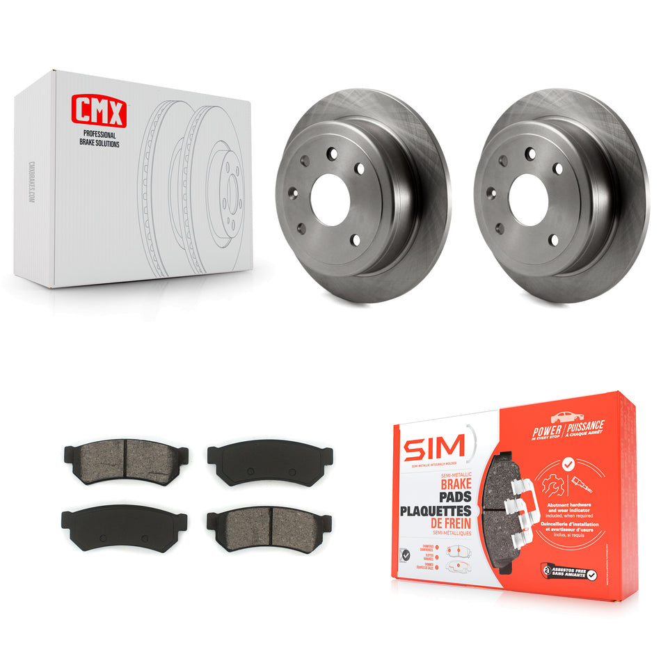 Rear Disc Brake Rotors And Semi-Metallic Pads Kit For Suzuki Forenza Reno Chevrolet Optra K8S-101550