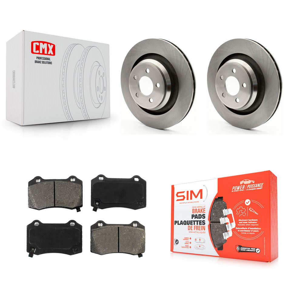 Rear Disc Brake Rotors And Semi-Metallic Pads Kit For Dodge Charger Chrysler 300 Challenger Magnum K8S-101670
