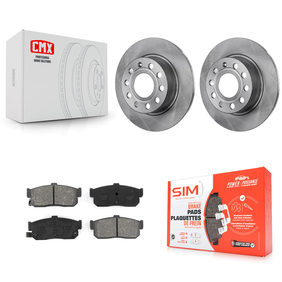 Rear Disc Brake Rotors And Semi-Metallic Pads Kit For Nissan Maxima Infiniti I30 INFINITI K8S-101713