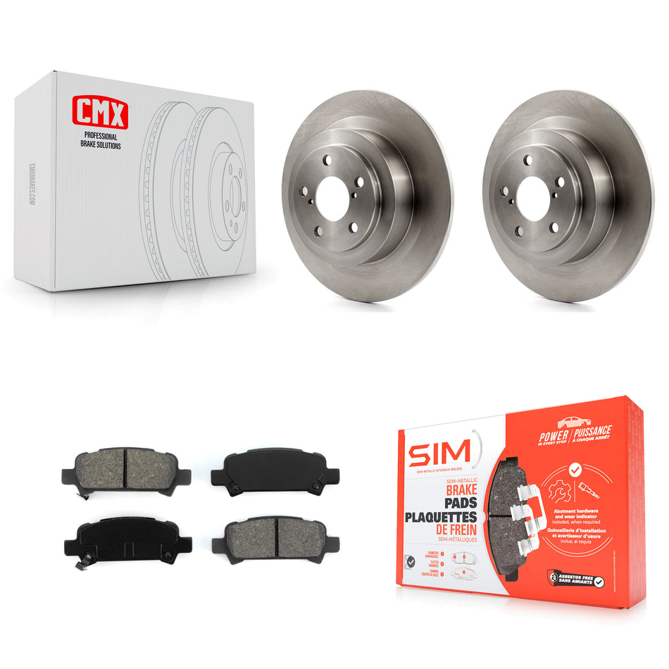 Rear Disc Brake Rotors And Semi-Metallic Pads Kit For Subaru Outback Legacy Baja K8S-101742
