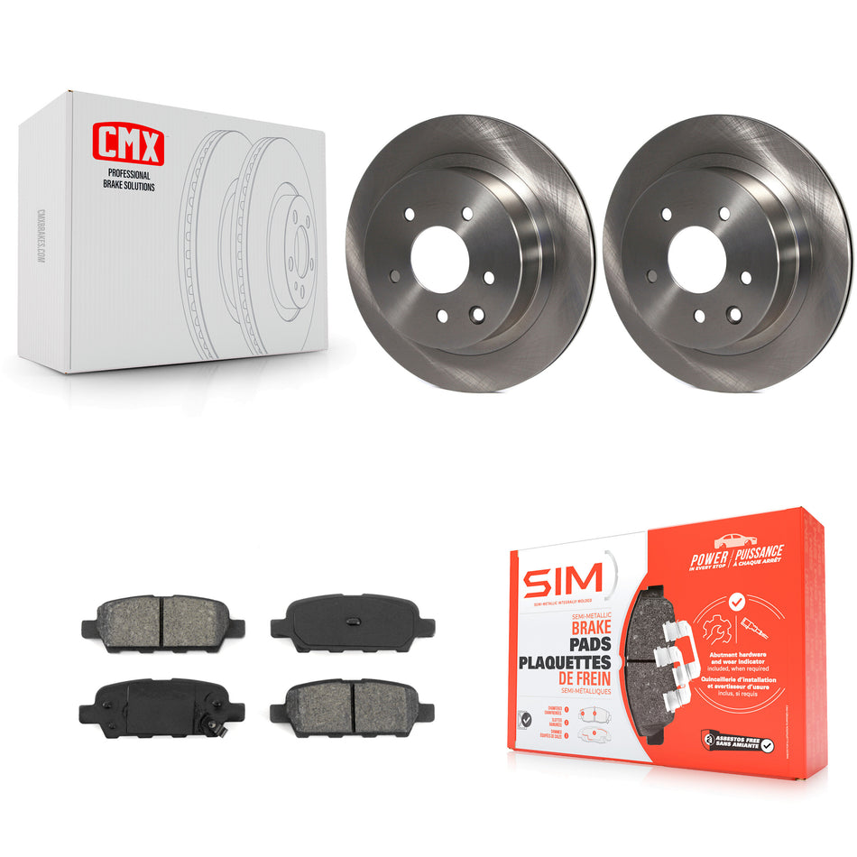 Rear Disc Brake Rotors And Semi-Metallic Pads Kit For Nissan Rogue Sport INFINITI G35 Select LEAF Juke 350Z Qashqai X-Trail K8S-101774