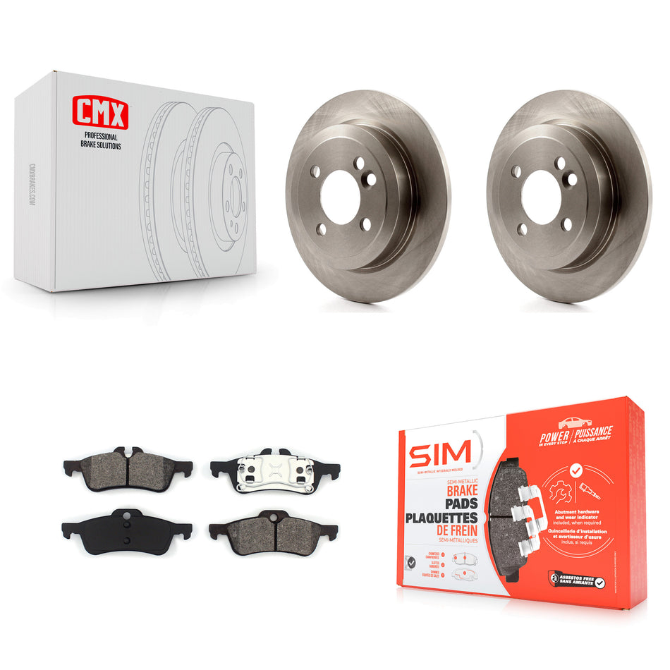 Rear Disc Brake Rotors And Semi-Metallic Pads Kit For Mini Cooper K8S-101784