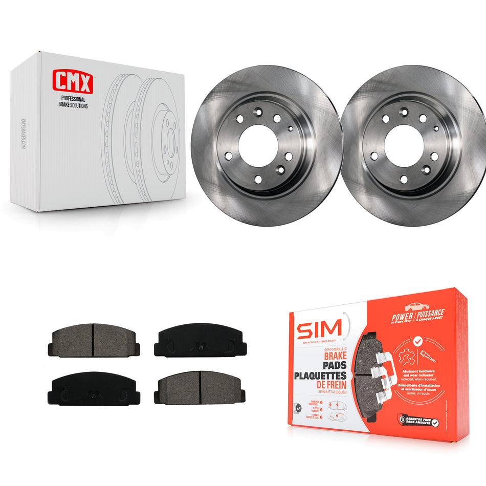 Rear Disc Brake Rotors And Semi-Metallic Pads Kit For Mazda 6 Protege K8S-101791