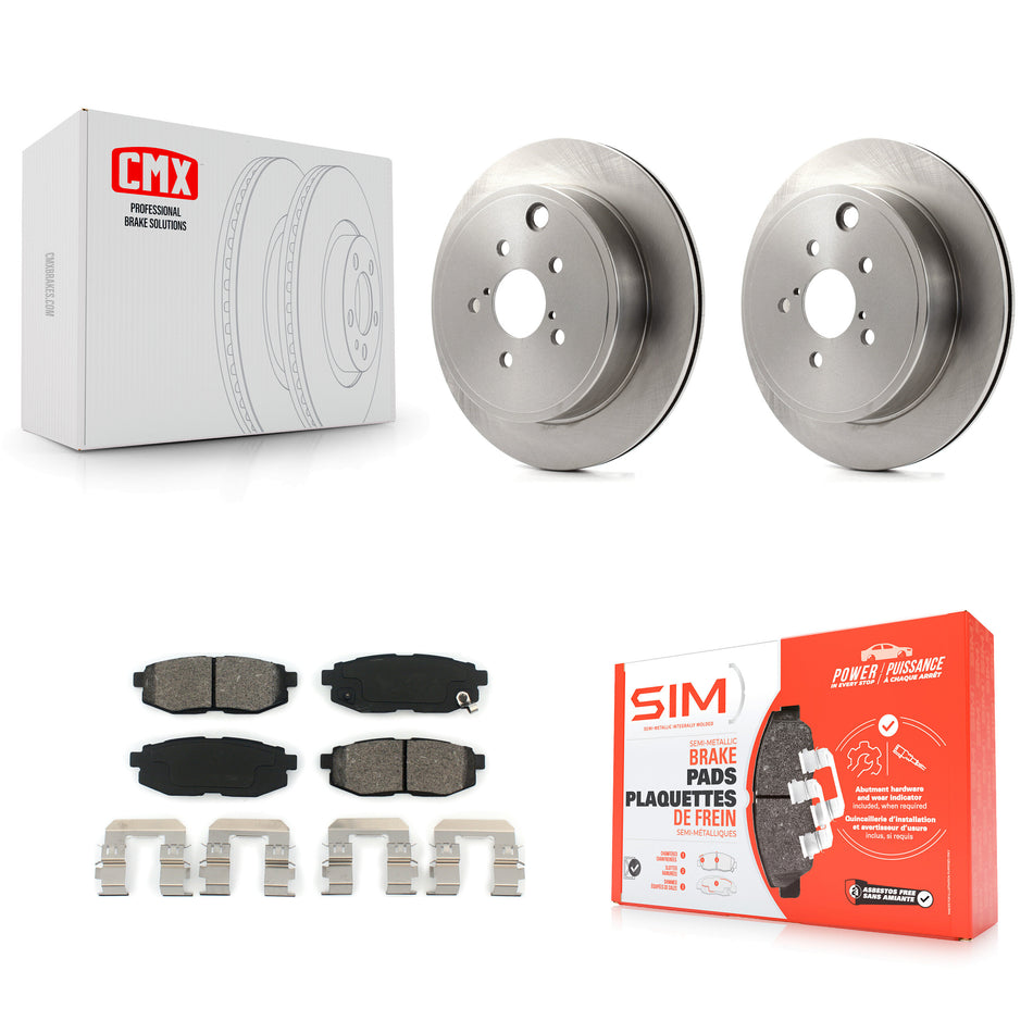 Rear Disc Brake Rotors And Semi-Metallic Pads Kit For Subaru Outback Legacy Scion FR-S BRZ Toyota 86 K8S-101930