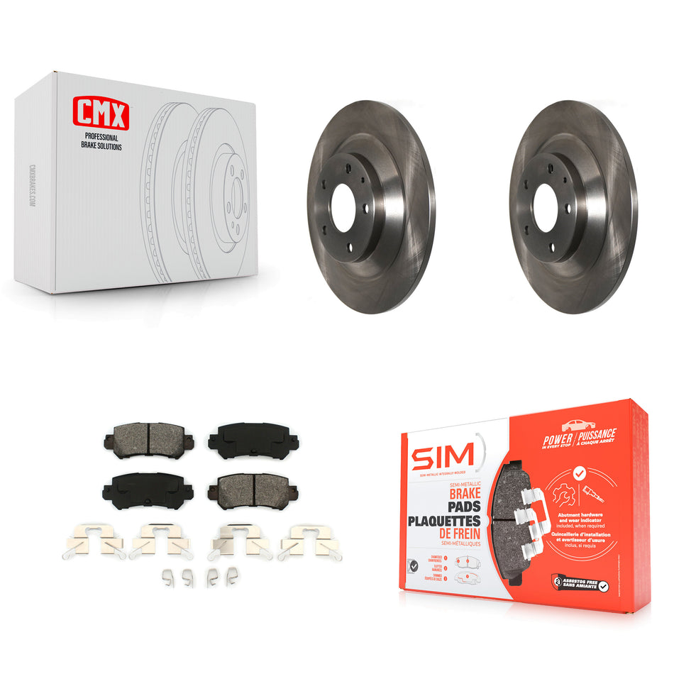 Rear Disc Brake Rotors And Semi-Metallic Pads Kit For Mazda CX-5 K8S-101959