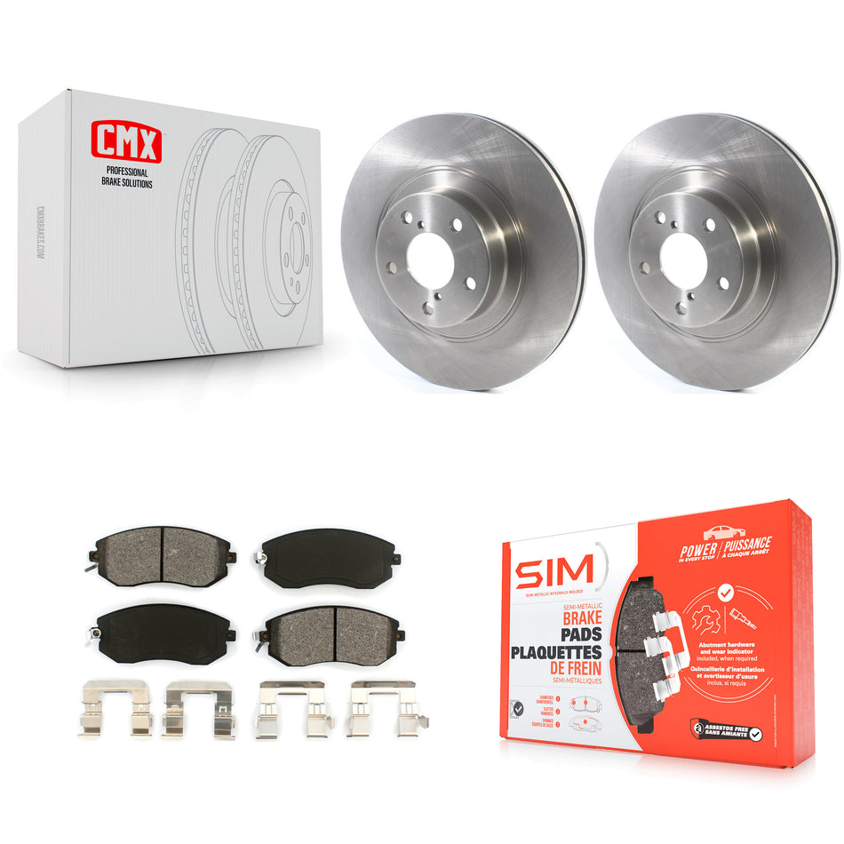 Front Disc Brake Rotors And Semi-Metallic Pads Kit For Subaru Forester Impreza Outback XV Crosstrek Legacy Scion FR-S BRZ Toyota 86 K8S-102761