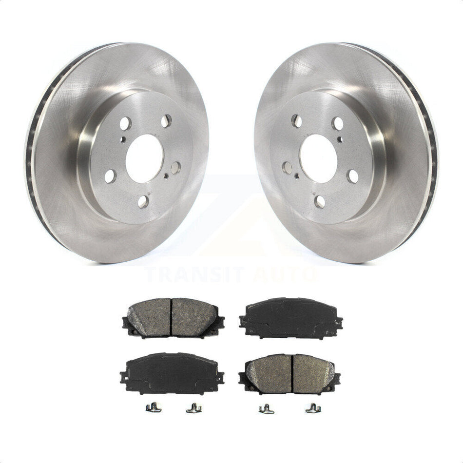 Front Disc Brake Rotors And Semi-Metallic Pads Kit For Toyota Prius Corolla Prime AWD-e K8S-102771