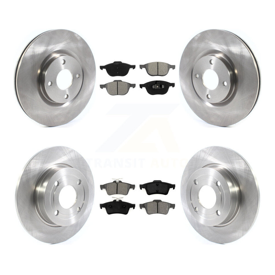 Front Rear Disc Brake Rotors And Semi-Metallic Pads Kit For Ford EcoSport K8S-102783