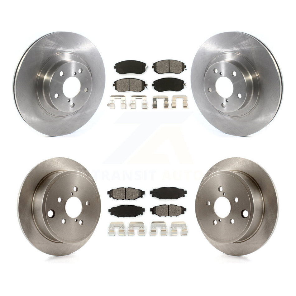 Front Rear Disc Brake Rotors And Semi-Metallic Pads Kit For Subaru Impreza Outback Forester Legacy K8S-102793
