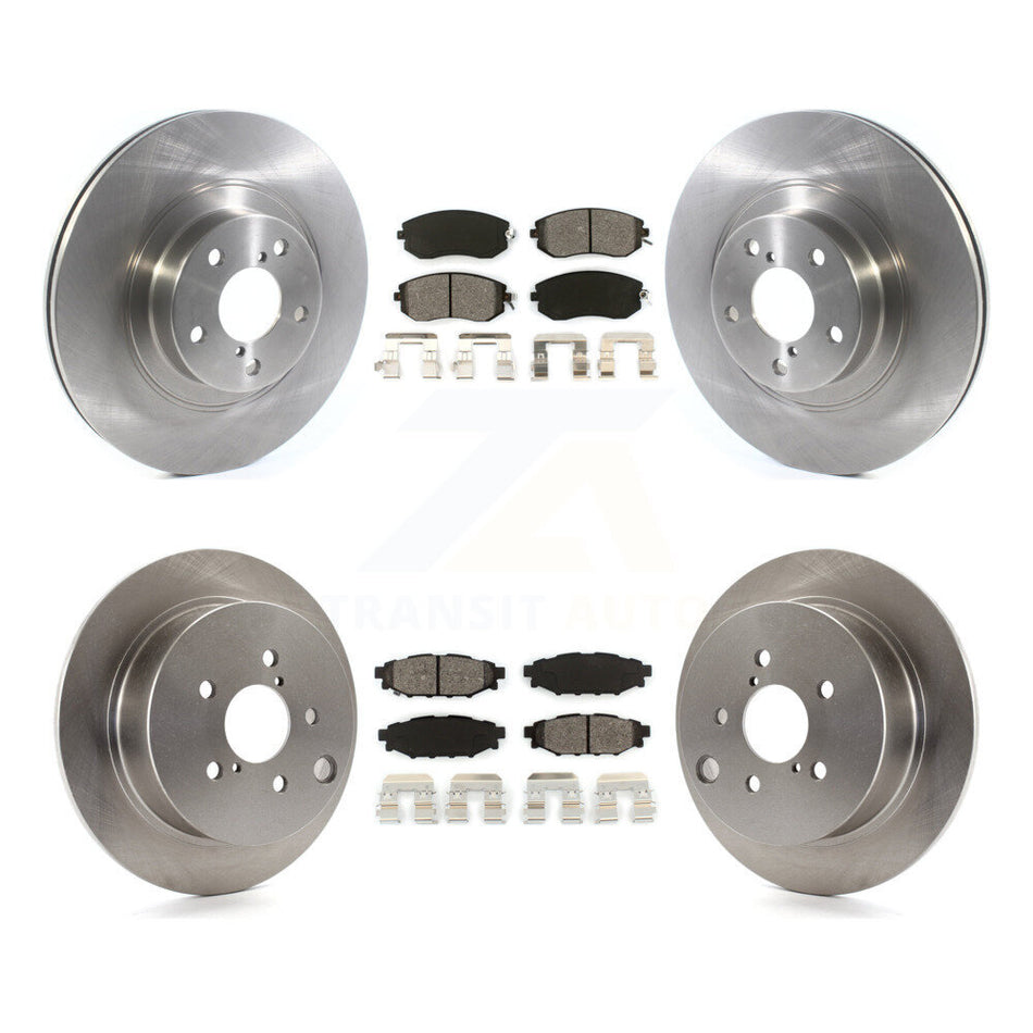 Front Rear Disc Brake Rotors And Semi-Metallic Pads Kit For Subaru Forester XV Crosstrek With 292mm Diameter Rotor K8S-102795