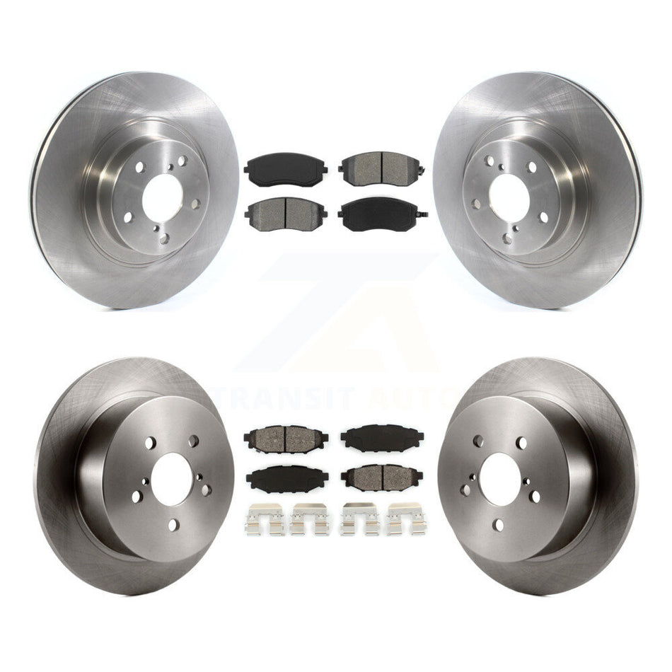 Front Rear Disc Brake Rotors And Semi-Metallic Pads Kit For Subaru Outback Legacy With 292mm Diameter Rotor K8S-102797
