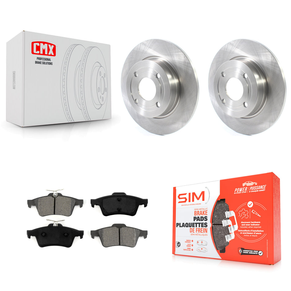 Rear Disc Brake Rotors And Semi-Metallic Pads Kit For Ford EcoSport K8S-102820