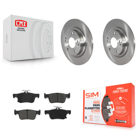 Rear Disc Brake Rotors And Semi-Metallic Pads Kit For Honda Civic K8S-102827