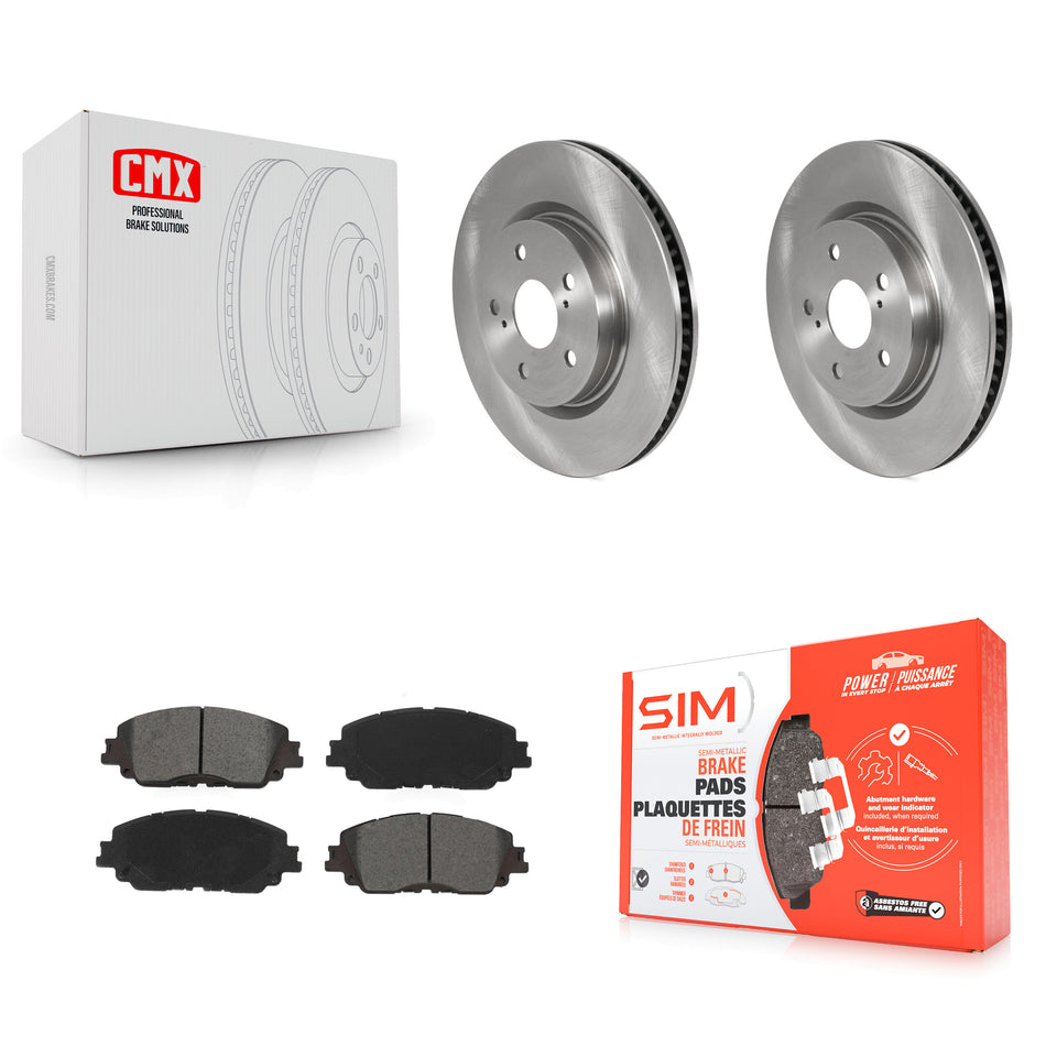 Front Disc Brake Rotors And Semi-Metallic Pads Kit For Toyota Camry RAV4 Lexus ES350 Avalon ES300h UX250h UX200 C-HR ES250 Venza K8S-102888