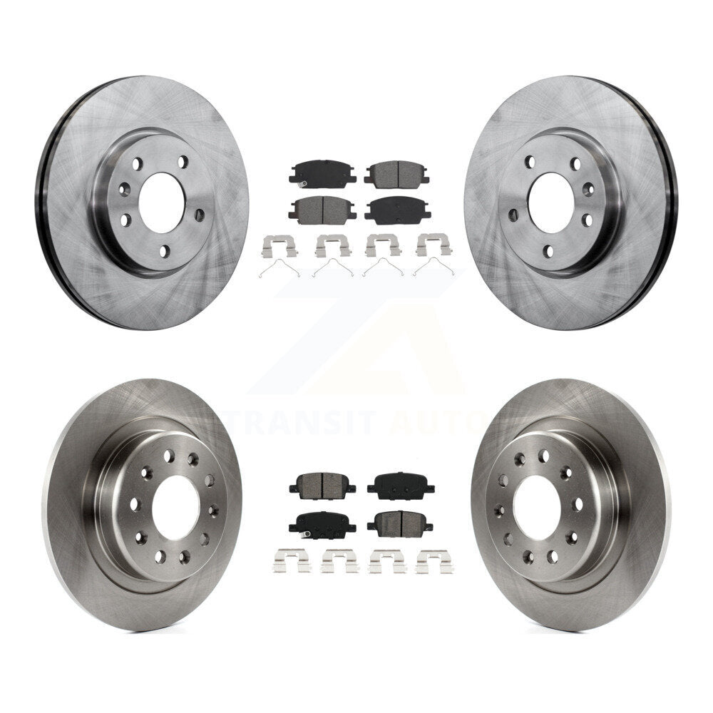Front Rear Disc Brake Rotors And Semi-Metallic Pads Kit For Chevrolet Malibu K8S-102893