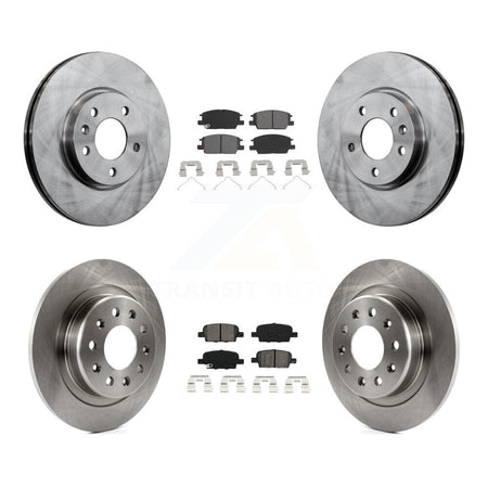 Front Rear Disc Brake Rotors And Semi-Metallic Pads Kit For Chevrolet Malibu K8S-102893