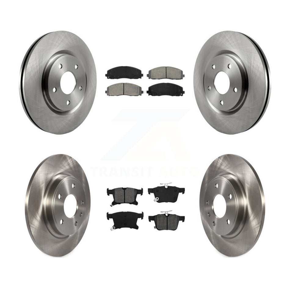 Front Rear Brake Rotors Semi-Metallic Pad Kit For Chrysler Pacifica Grand Caravan Voyager K8S-102904