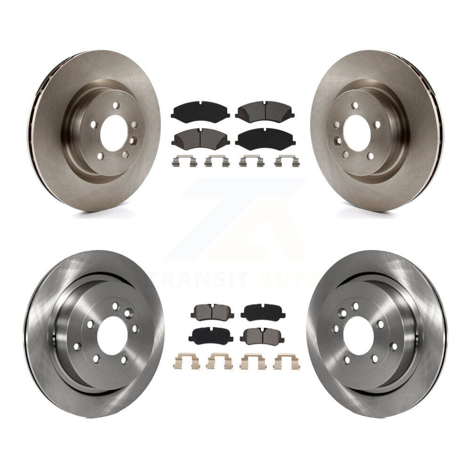 Front Rear Disc Brake Rotors And Semi-Metallic Pads Kit For Land Rover LR4 Range Sport K8S-102916