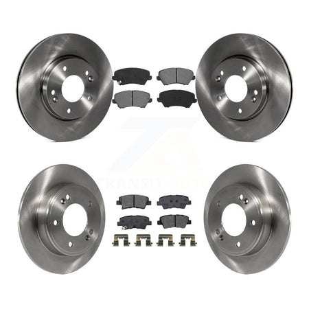 Front Rear Brake Rotor And Semi-Metallic Pad Kit For Kia Forte Hyundai Forte5 Veloster GT K8S-102924
