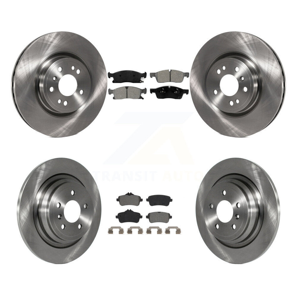 Front Rear Disc Brake Rotors And Semi-Metallic Pads Kit For Mercedes-Benz ML350 GLE350 ML250 GLE300d K8S-102934