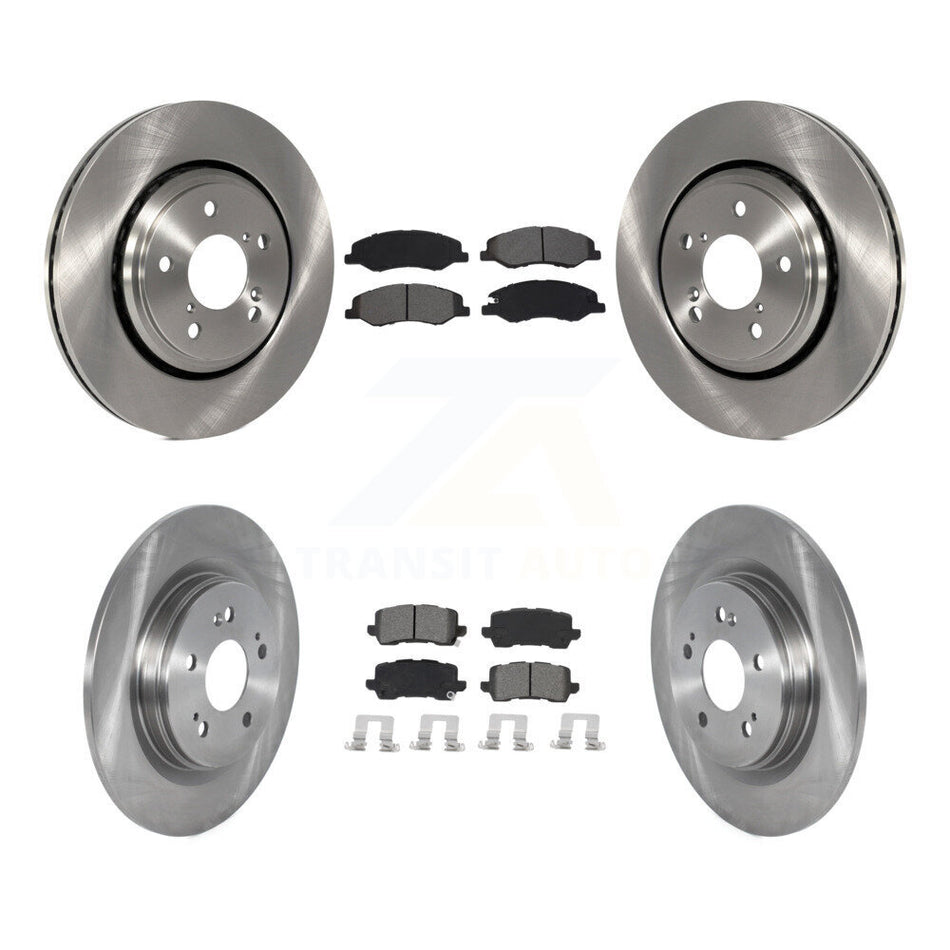 Front Rear Disc Brake Rotors And Semi-Metallic Pads Kit For 2018-2023 Honda Odyssey K8S-102936