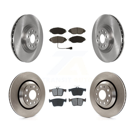 Front Rear Brake Rotor & Semi-Metallic Pad Kit For Audi Q3 Volkswagen Golf R Arteon S3 A3 K8S-102943