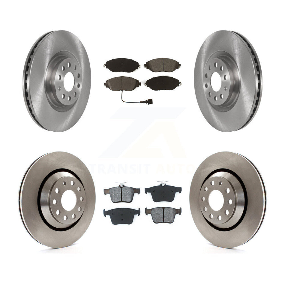 Front Rear Brake Rotor & Semi-Metallic Pad Kit For Audi Q3 Volkswagen Golf R Arteon S3 A3 K8S-102943