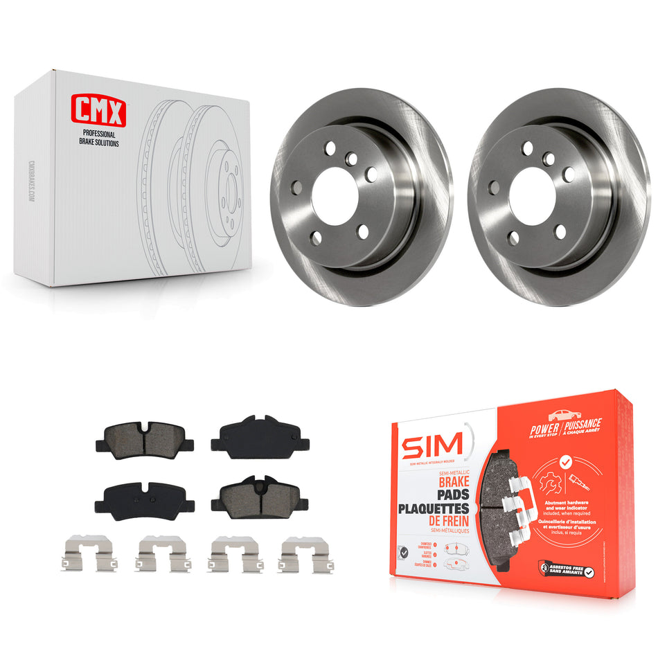 Rear Disc Brake Rotors And Semi-Metallic Pads Kit For Mini Cooper K8S-102980