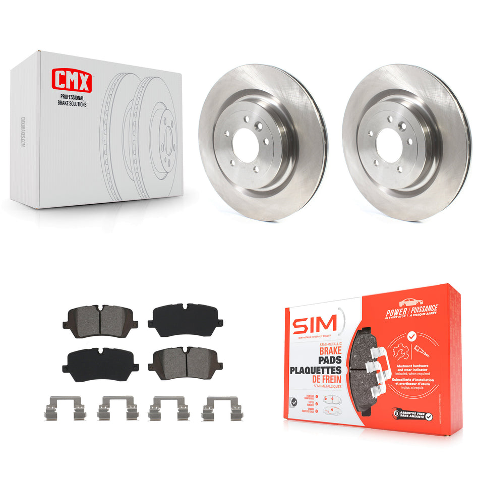 Rear Brake Rotors Semi-Metallic Pad Kit For Land Rover Range Sport Defender 110 Discovery K8S-102984