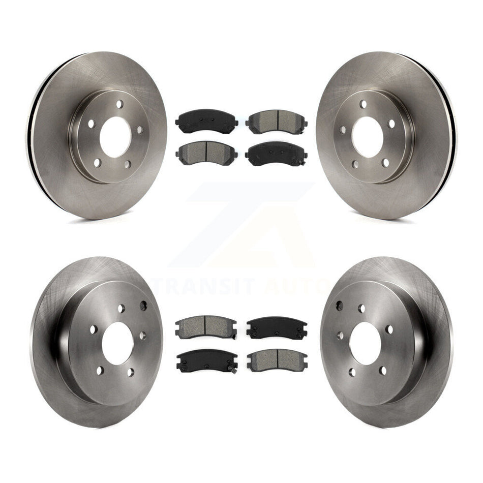 Front Rear Disc Brake Rotors And Semi-Metallic Pads Kit For Buick Rendezvous Chevrolet Venture Pontiac Montana Aztek Oldsmobile Silhouette K8S-102999