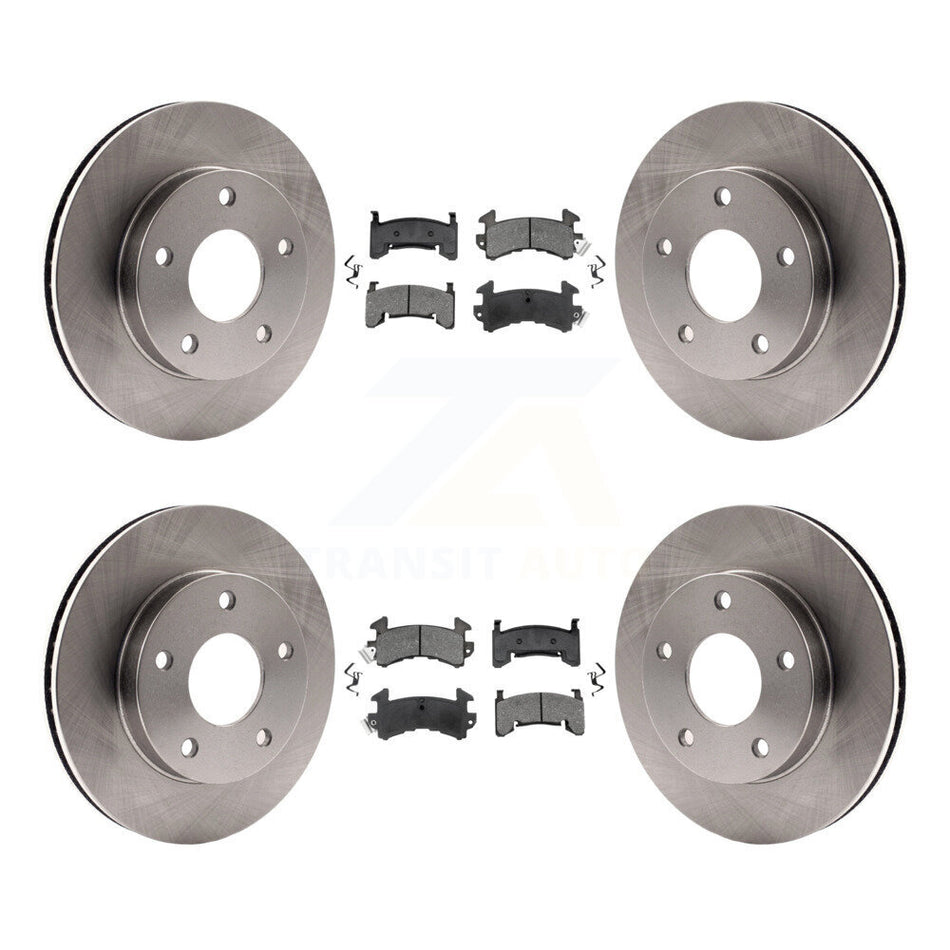 Front Rear Disc Brake Rotors And Semi-Metallic Pads Kit For Cadillac Eldorado Buick Riviera Seville Oldsmobile Toronado K8S-103124