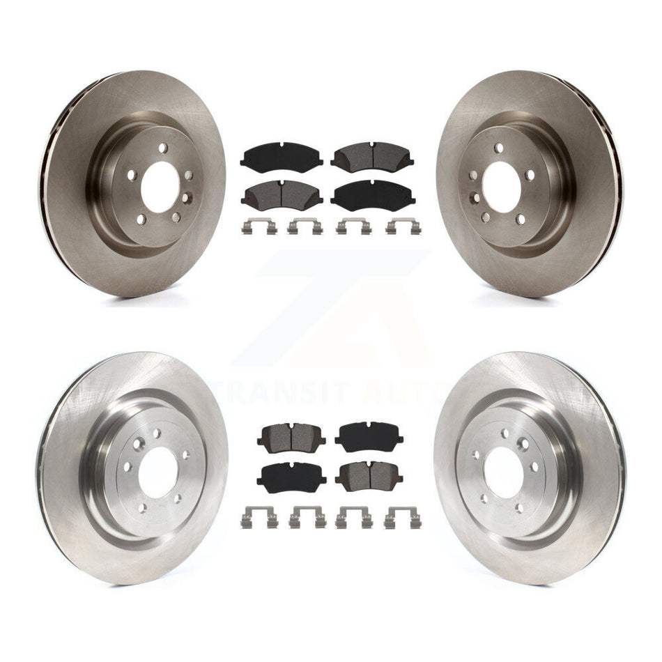 Front Rear Disc Brake Rotors And Semi-Metallic Pads Kit For 2017 Land Rover Range Sport HSE SE with GAS engine K8S-103137
