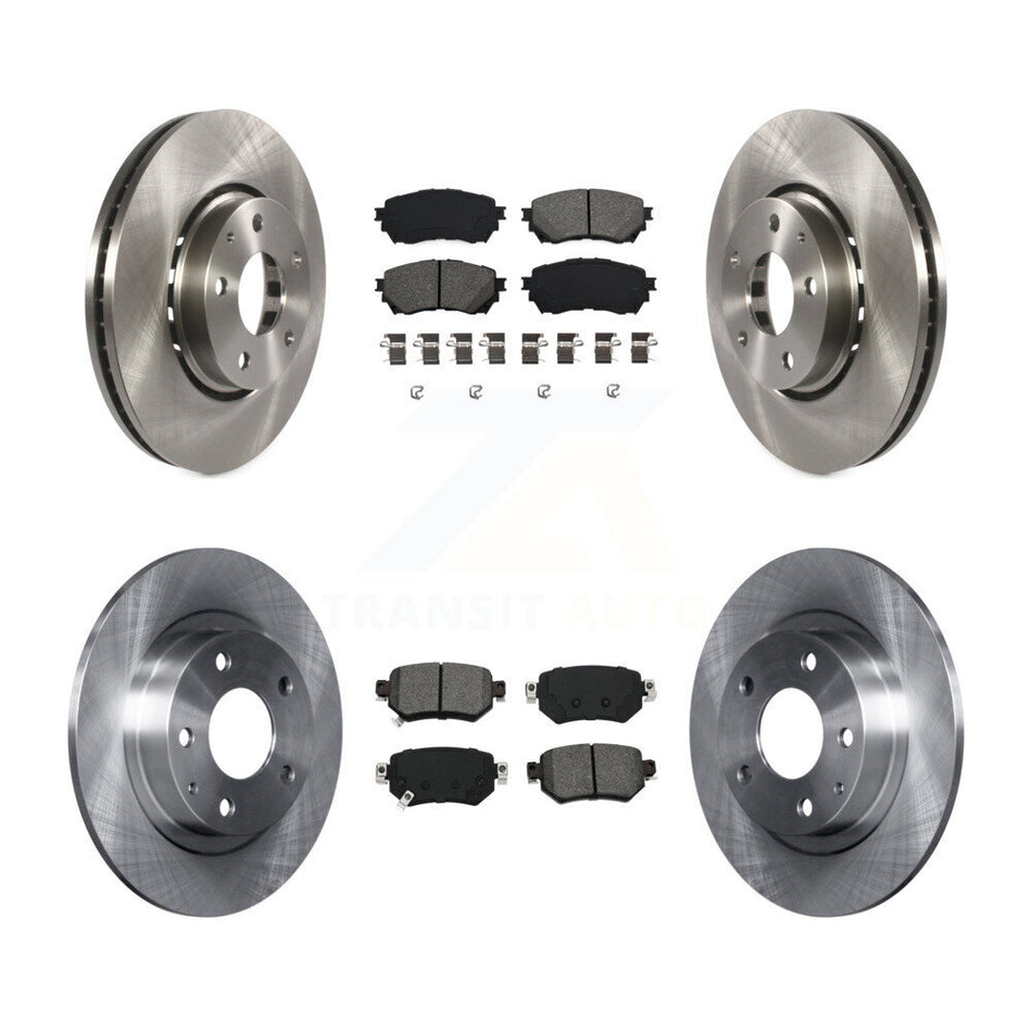 Front Rear Disc Brake Rotors And Semi-Metallic Pads Kit For 2019-2021 Mazda 6 Naturally Aspirated K8S-103138