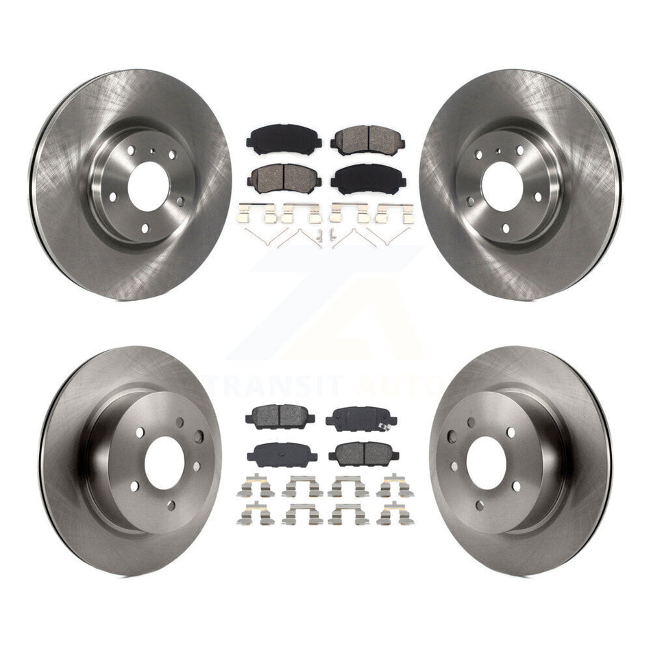 Front Rear Disc Brake Rotors And Semi-Metallic Pads Kit For Nissan Maxima K8S-103139