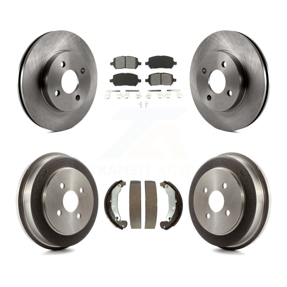 Front Rear Disc Brake Rotors Semi-Metallic Pads And Drum Kit For Chevrolet Cobalt Saturn Ion Pontiac G5 Pursuit K8S-103192