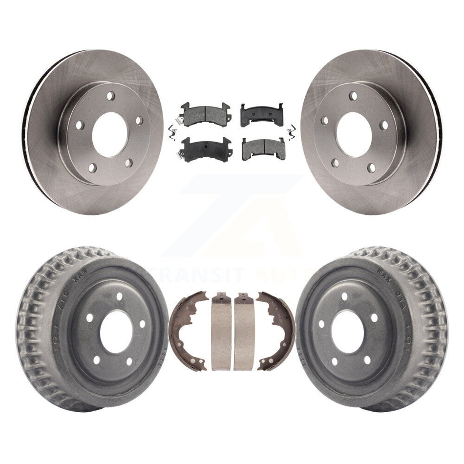 Front Rear Disc Brake Rotors Semi-Metallic Pads And Drum Kit For Chevrolet S10 Blazer GMC S15 Jimmy Sonoma Buick Riviera Oldsmobile Toronado Syclone Bravada K8S-103195