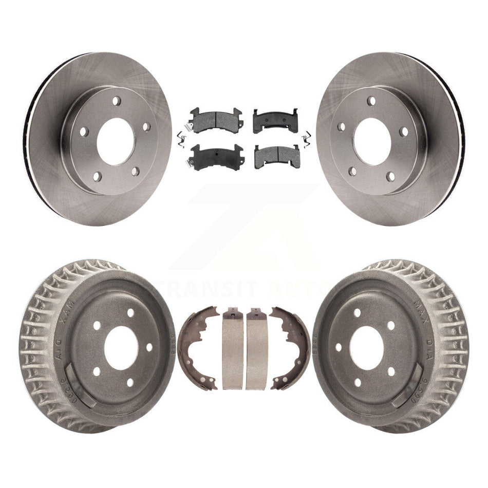 Front Rear Disc Brake Rotors Semi-Metallic Pads And Drum Kit For Chevrolet S10 GMC Sonoma Blazer Jimmy Oldsmobile Bravada Typhoon K8S-103196