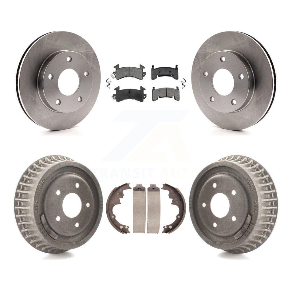 Front Rear Disc Brake Rotors Semi-Metallic Pads And Drum Kit For Chevrolet S10 GMC Sonoma Blazer Jimmy Oldsmobile Bravada Typhoon K8S-103196