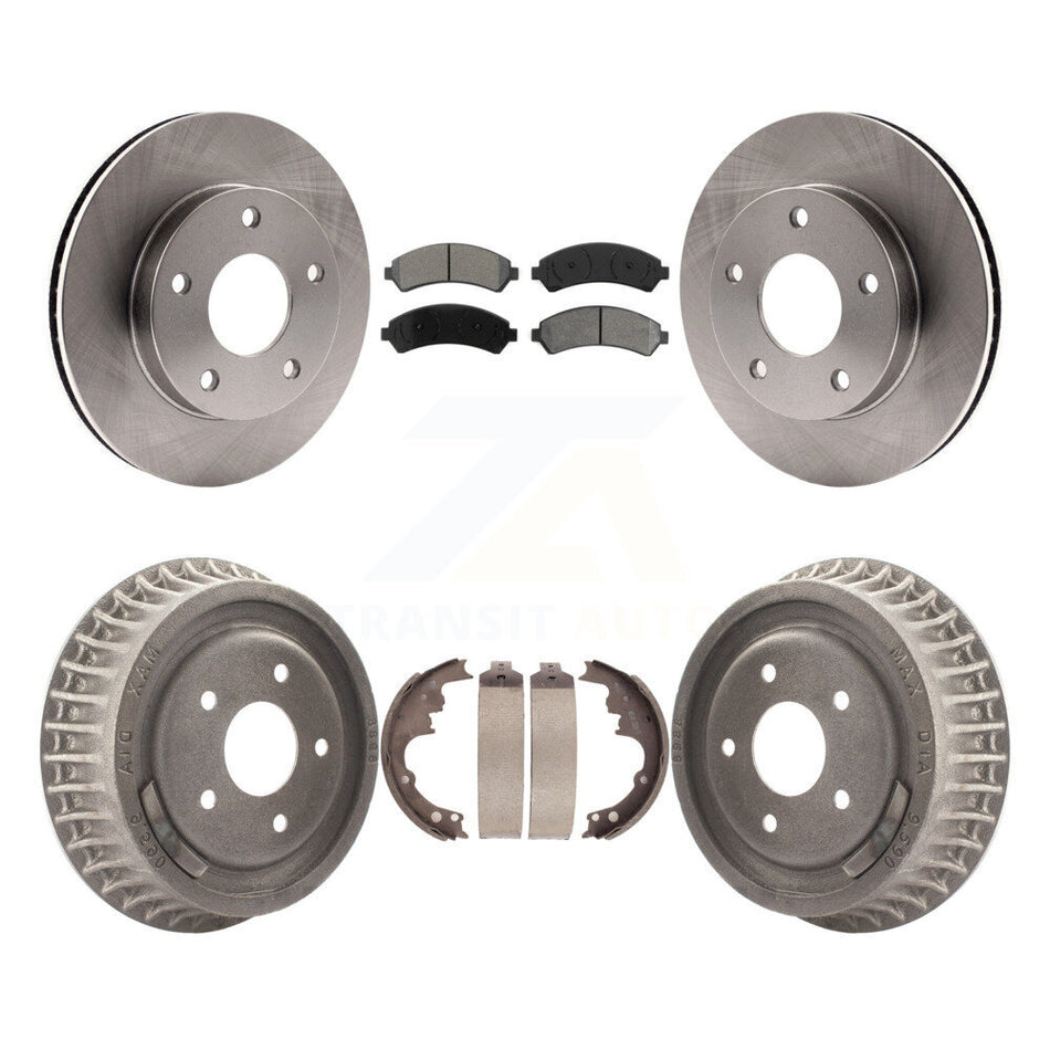 Front Rear Disc Brake Rotors Semi-Metallic Pads And Drum Kit For 1997-1997 Chevrolet Blazer GMC Jimmy K8S-103198