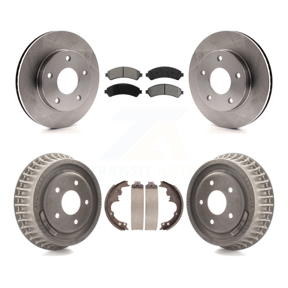 Front Rear Disc Brake Rotors Semi-Metallic Pads And Drum Kit For 1997-1997 Chevrolet Blazer GMC Jimmy K8S-103198