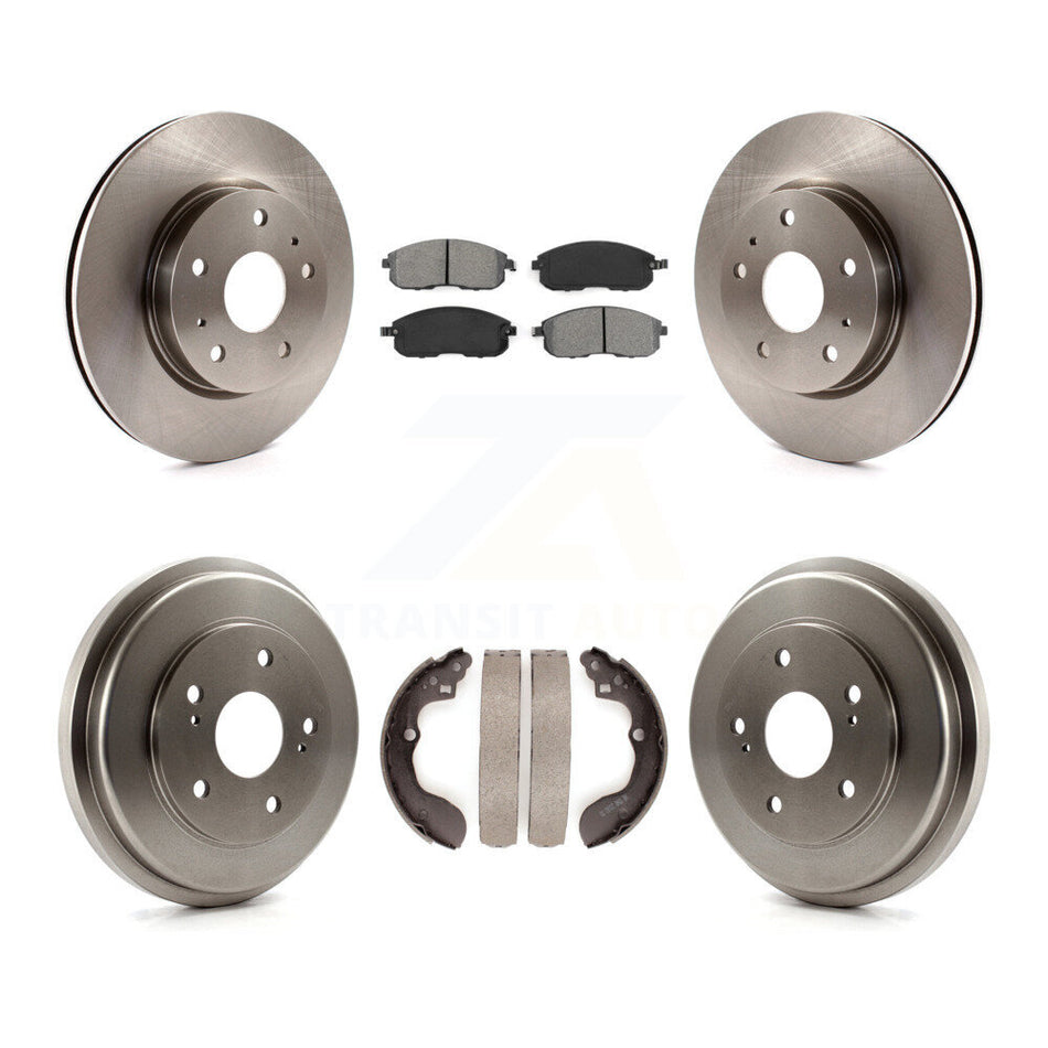 Front Rear Disc Brake Rotors Semi-Metallic Pads And Drum Kit For 2007-2012 Suzuki SX4 rear brakes K8S-103202