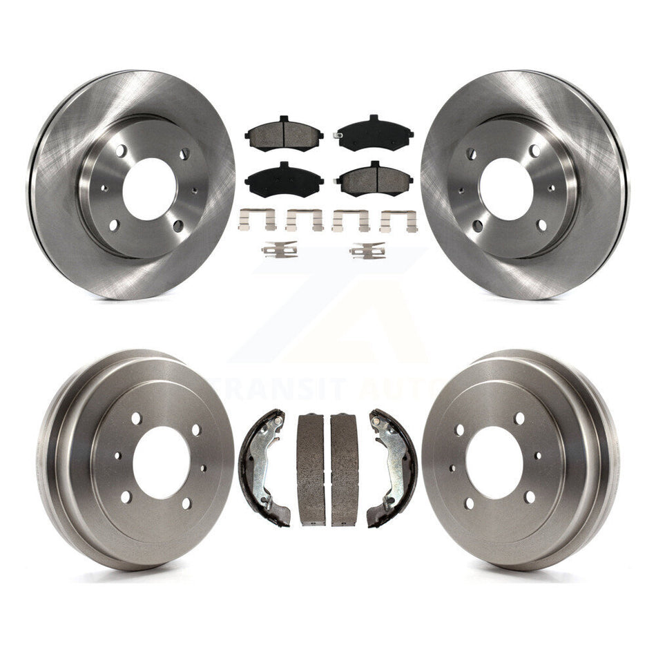 Front Rear Disc Brake Rotors Semi-Metallic Pads And Drum Kit For Hyundai Elantra rear brakes K8S-103230