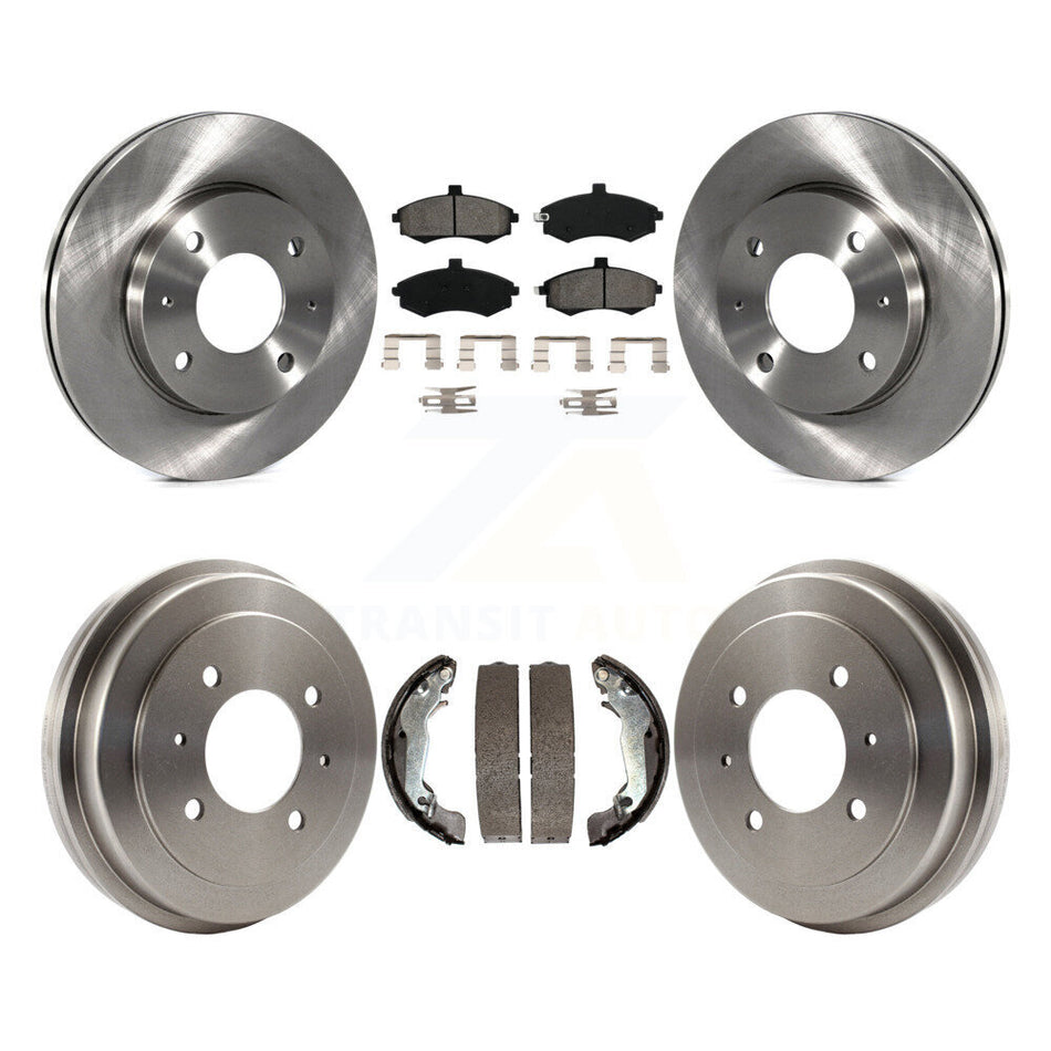 Front Rear Disc Brake Rotors Semi-Metallic Pads And Drum Kit For Hyundai Elantra rear brakes K8S-103230