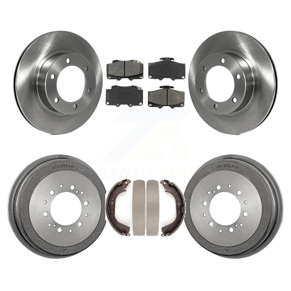 Front Rear Disc Brake Rotors Semi-Metallic Pads And Drum Kit For Toyota 4Runner K8S-103254