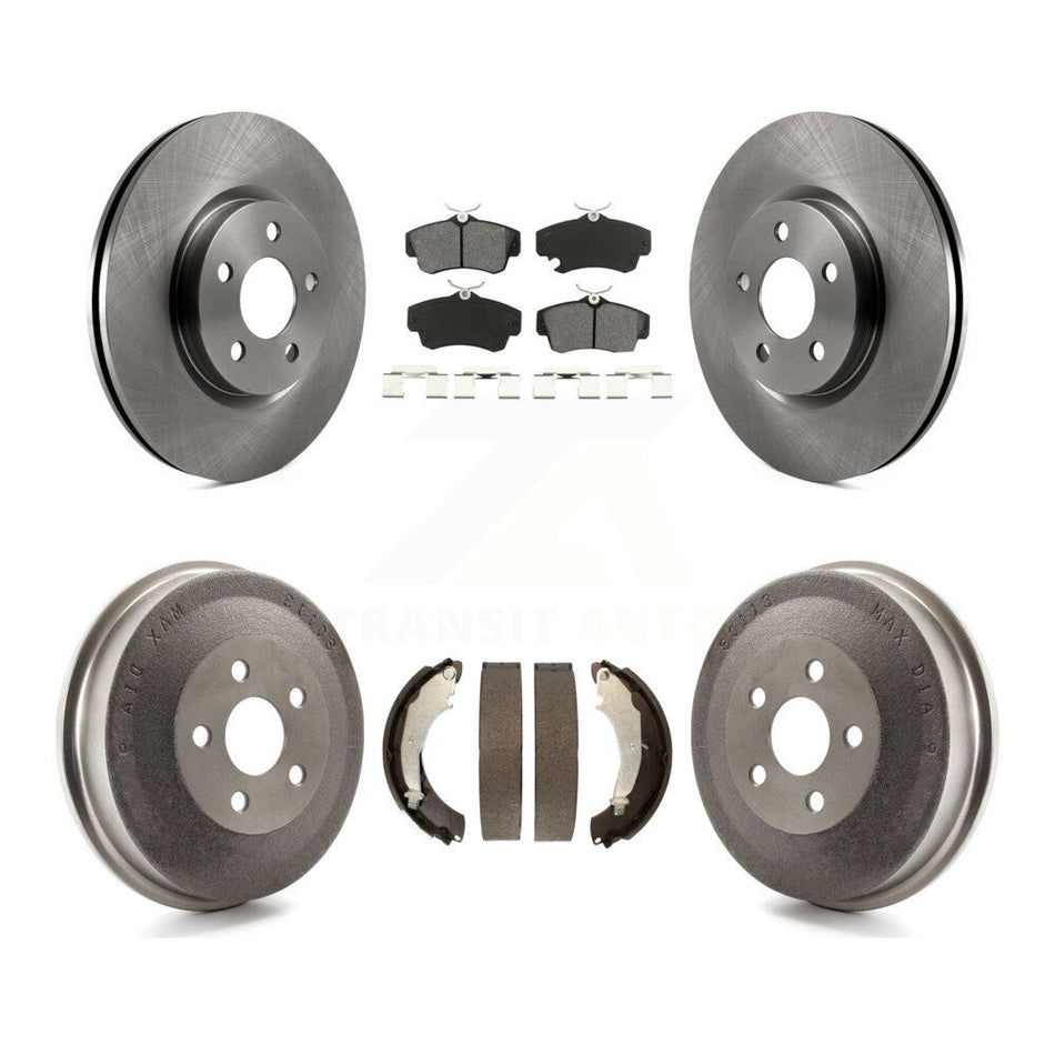 Front Rear Disc Brake Rotors Semi-Metallic Pads And Drum Kit For Chrysler PT Cruiser Naturally Aspirated K8S-103290