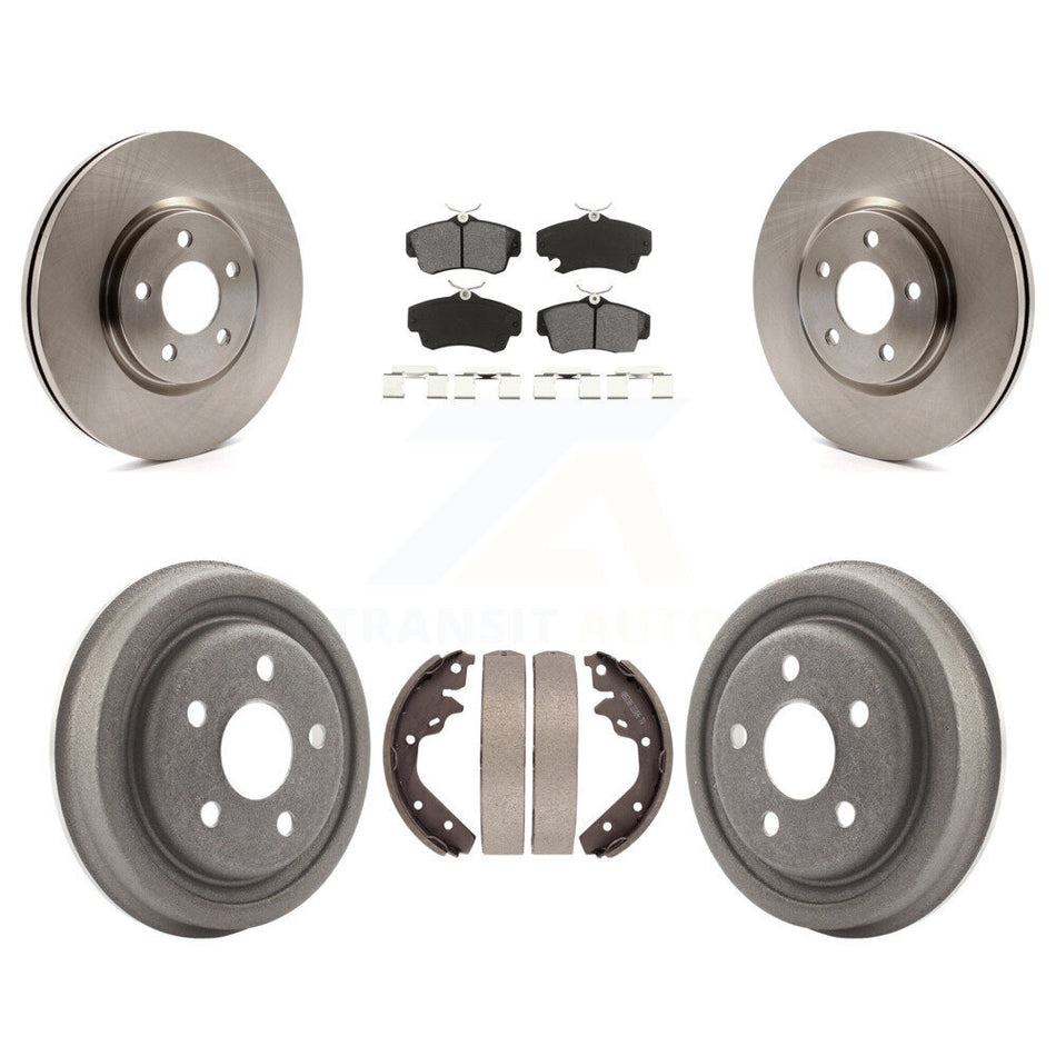 Front Rear Disc Brake Rotors Semi-Metallic Pads And Drum Kit For 2003 Dodge Neon SRT-4 K8S-103323