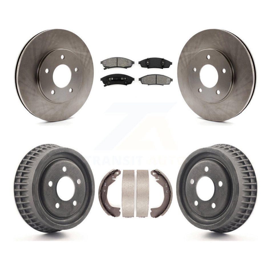 Front Rear Disc Brake Rotors Semi-Metallic Pads And Drum Kit For Chevrolet Lumina Monte Carlo K8S-103341